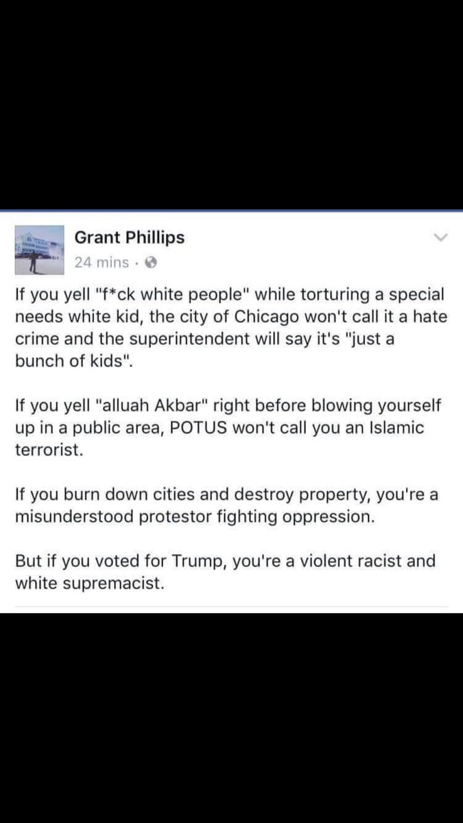 TommmyWolfe's tweet photo. #ChicagoHateCrime https://t.co/jqkB3TPY0m