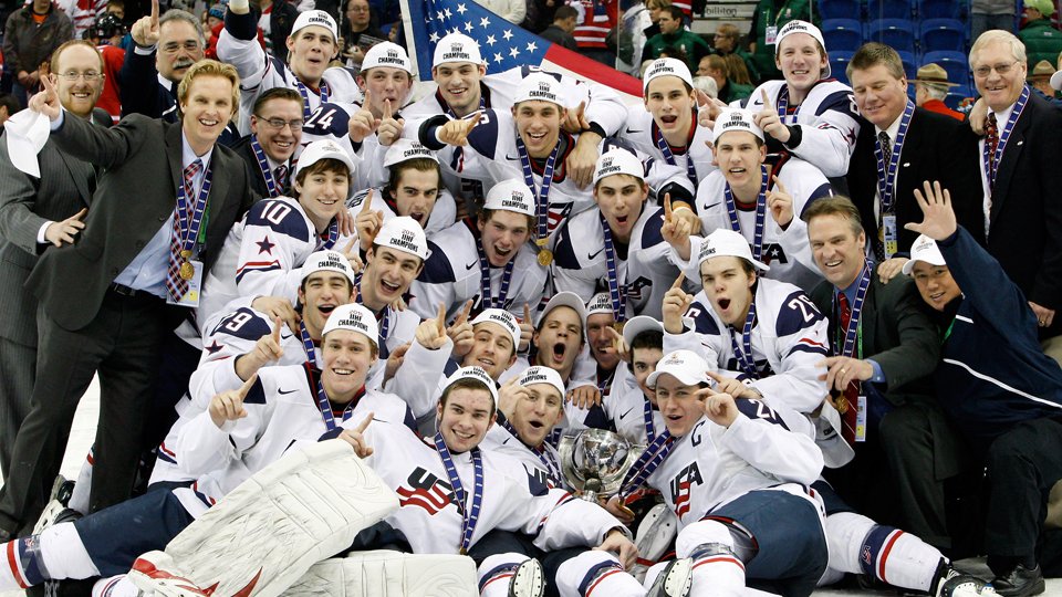 W/ #USAWJC facing Canada for #WJC2017 gold tonight, #TBT 2010 #WorldJuniors when 🇺🇸 beat 🇨🇦 in OT to win 🏅 coached by <a href="/OmahaHKY/">Omaha Hockey</a>'s Dean Blais