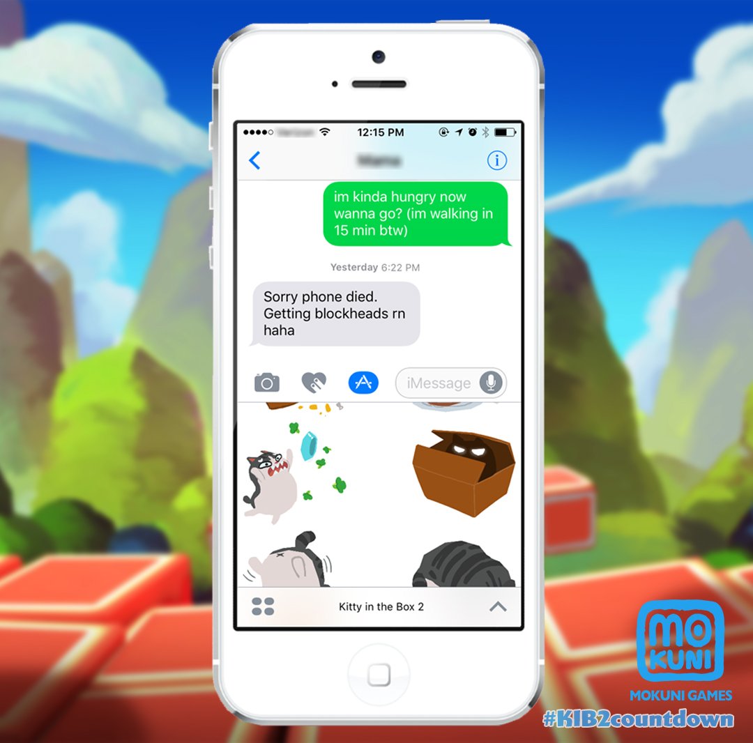 MokuniGames's tweet photo. 3 weeks! #KIB2Countdown Fun fact: You can get a #KIB2 sticker pack if you download the game on iOS 10+! #mobilegame #indiegame
@TheKittyGame https://t.co/R6MthAgyZI