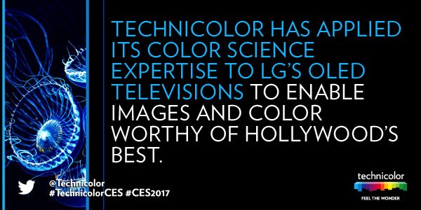 Technicolor's tweet photo. Experience #AdvancedHDR by #Technicolor on @LGus’ #CES2017 booth &amp; tell us what you think! #LGatCES #TechnicolorCES https://t.co/EeLq8xI5hi https://t.co/IsOatXy6pD