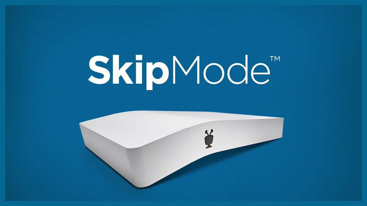 TiVo's tweet image. Give up commercial breaks for your New Year’s resolution? Us, too. How #SkipMode can help: bit.ly/2iGamGb
