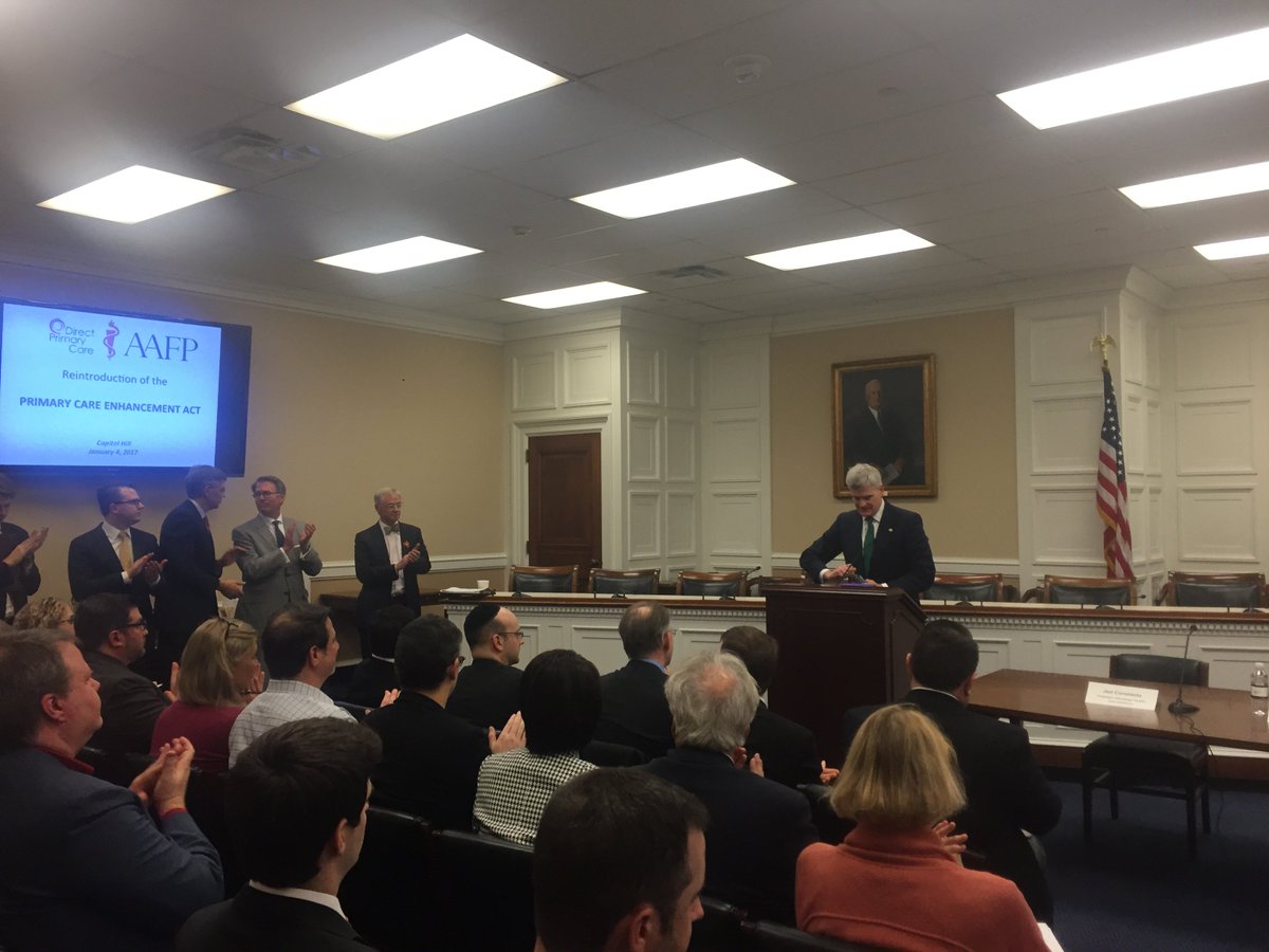 DPCCoalition's tweet photo. Following Primary Care Enhancement Act briefing with @BillCassidy @blumenauer @RepErikPaulsen #DirectPrimaryCare docs now canvasing the Hill https://t.co/02lR1r2130