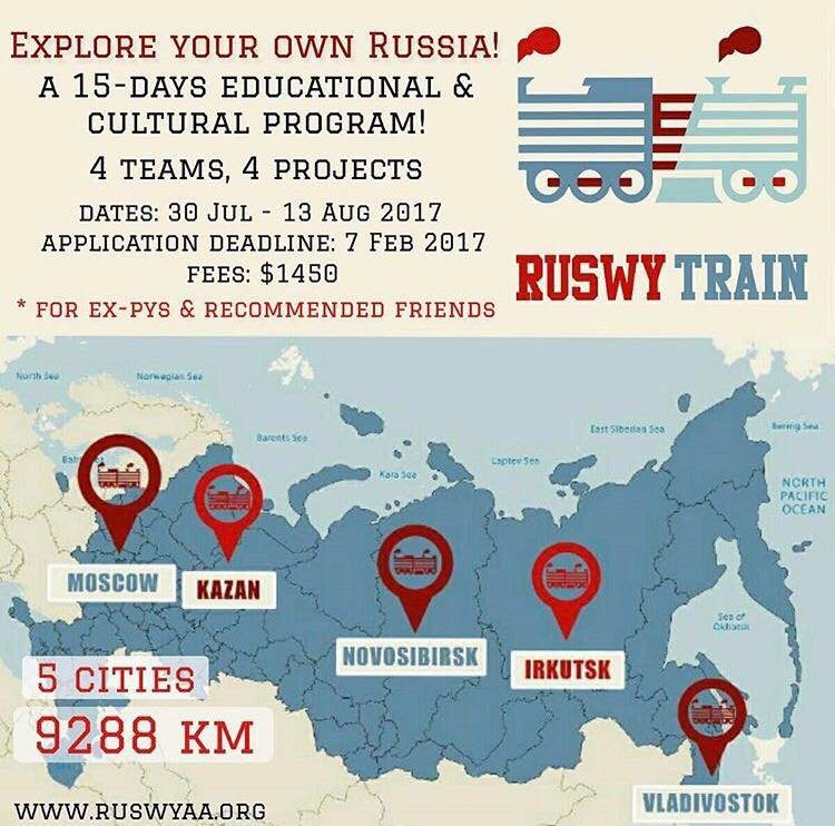 swyreporter's tweet photo. #SWYAA #Russia invites you to #RUSWYTrain #Jul30 to #Aug13 
Apply now: https://t.co/XO57PEs8Xq @swyaarussia https://t.co/WD8gsRS8FF