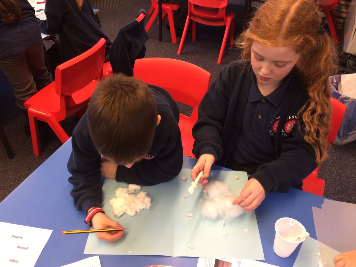 STAClassDevon's tweet photo. We learned about different clouds today and made our own representations and described them! #teamstannes https://t.co/G5HCeBEgu4