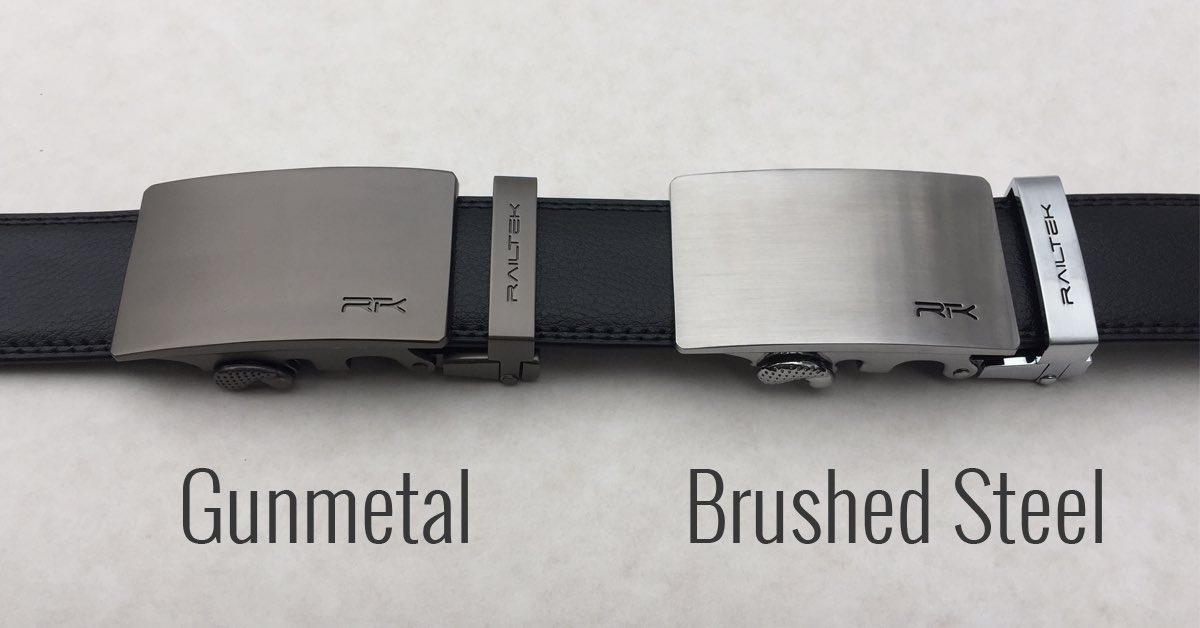 RailtekBelts's tweet photo. The new Gunmetal buckle is in production. Darker plating with a matte finish makes for a sleek look.
What do you think?
#ratchetbelt #belts https://t.co/ljkyDn3Pjp