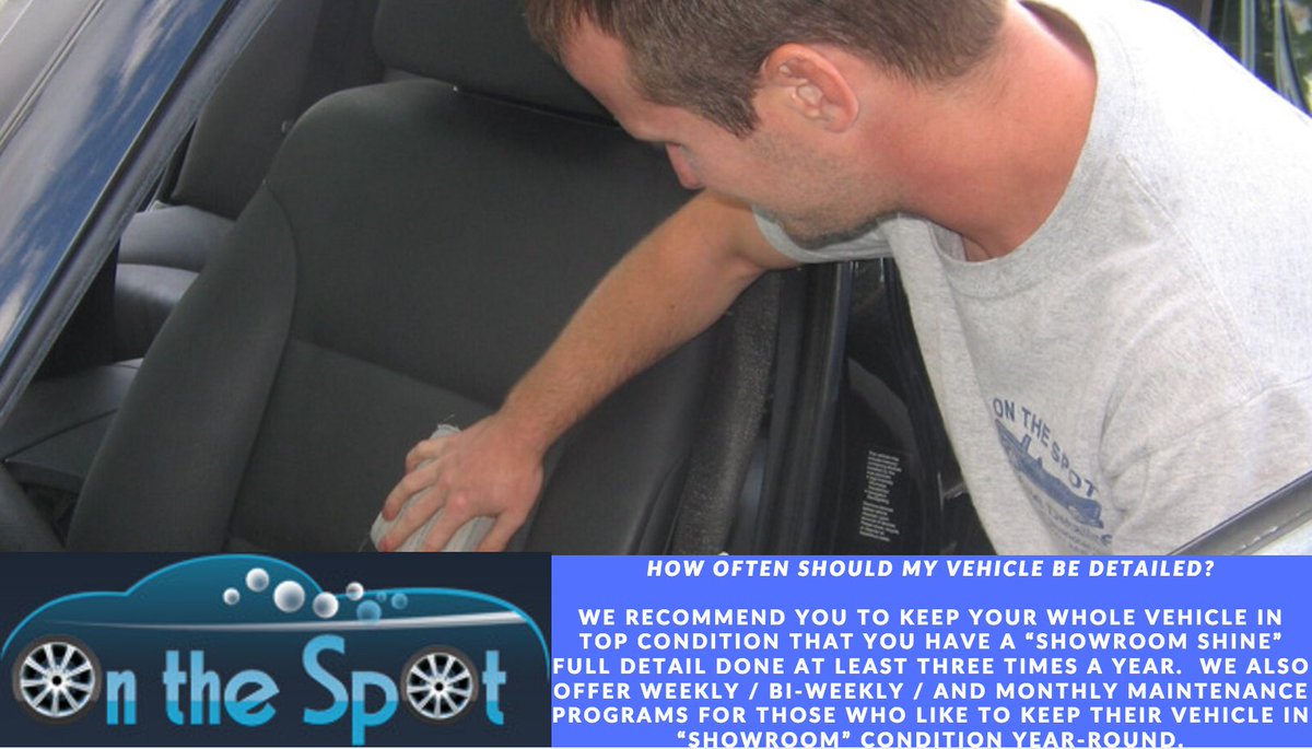 OnSpotDetailing's tweet photo. How Often Should My Vehicle Be Detailed?
https://t.co/DLJz5zNEM9
#HoCoMD #AutoDetailing #HoCoAuto https://t.co/CesjDJkdn9