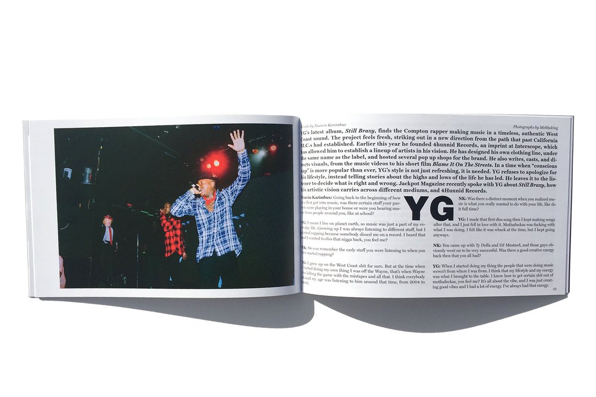 jackpotmag's tweet photo. An interview with @YG with photographs by @MELTHEKING is featured in Jackpot No 9. Available tomorrow at 3pm EST on https://t.co/7bMmoNZfZz https://t.co/ncjRx6Lb9D