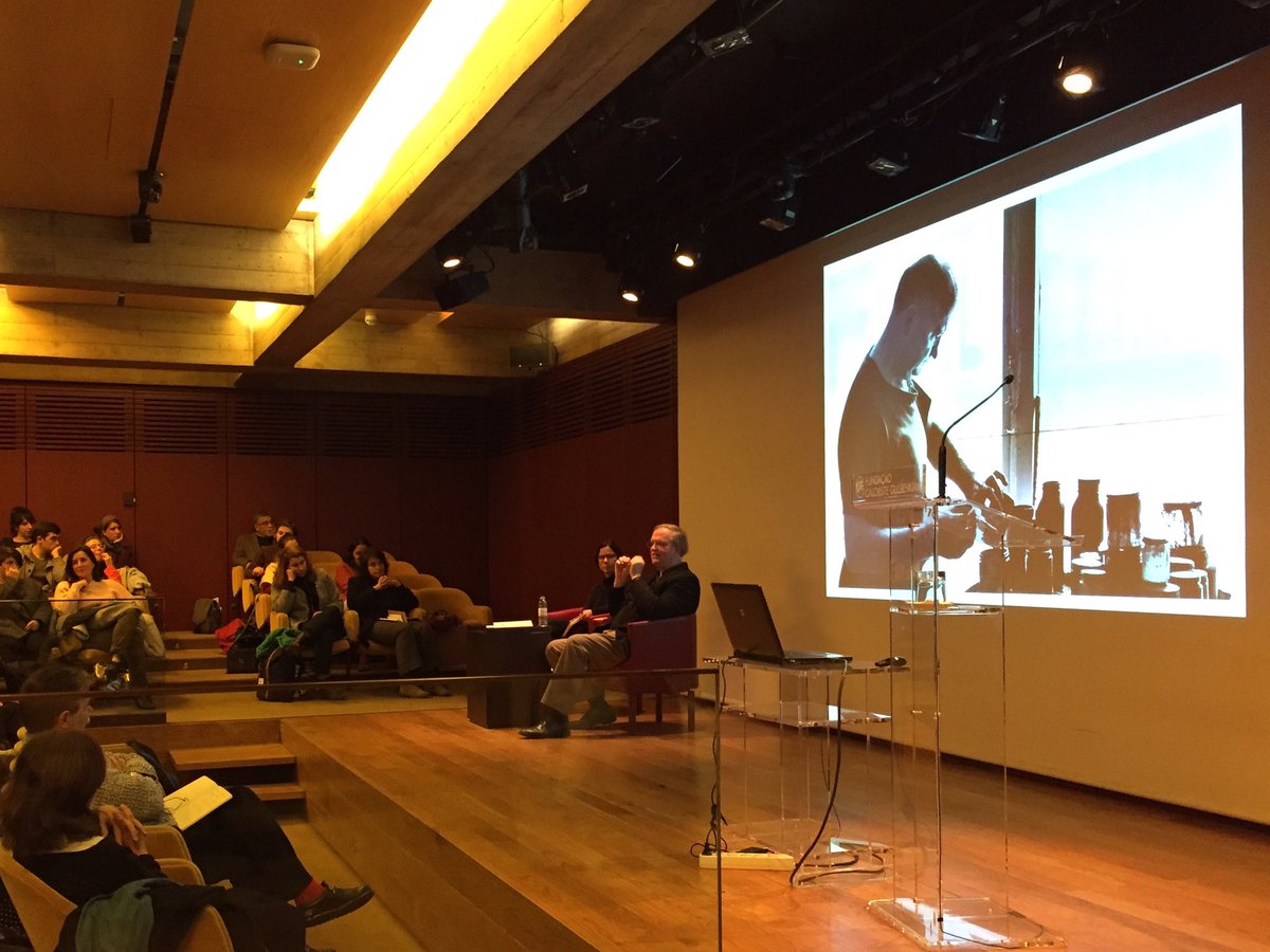 trienaldelisboa's tweet photo. Great lecture on Reinhardt by Robert Storr @FCGulbenkian this afternoon w curator Eliana Sousa Santos. #theformofform #trienaldelisboa https://t.co/FqgFXAWDlU