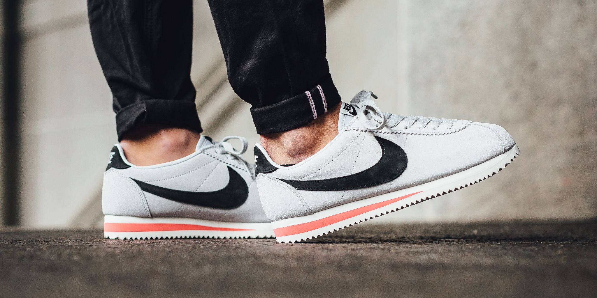 nike classic cortez off white