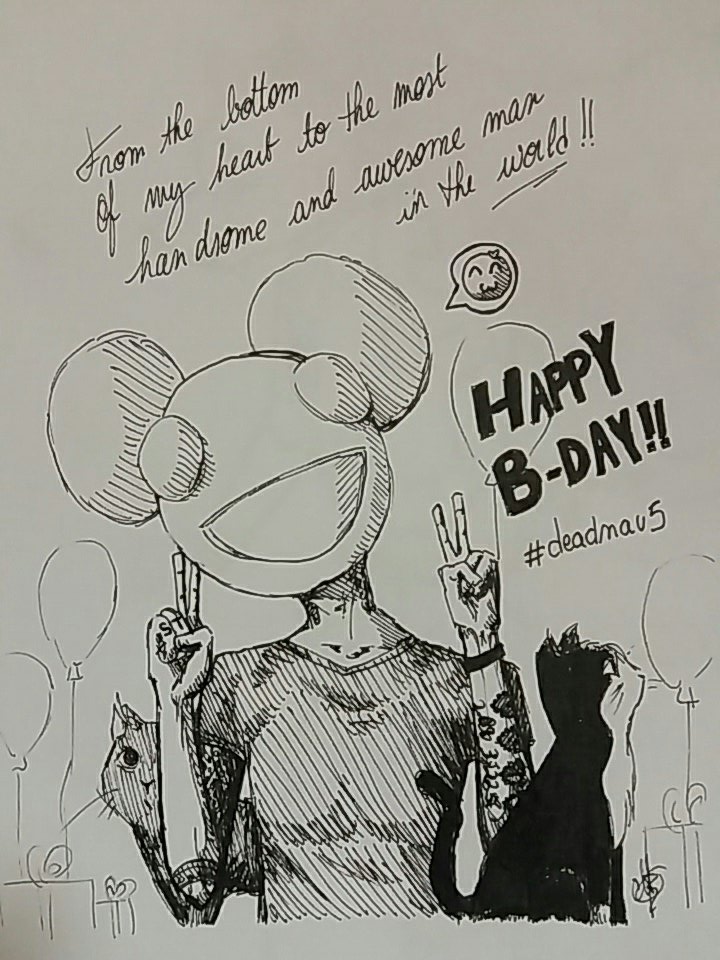  Sorry I couldn\t draw something on my tab\ but I wish a happy birthday from France :D !! 