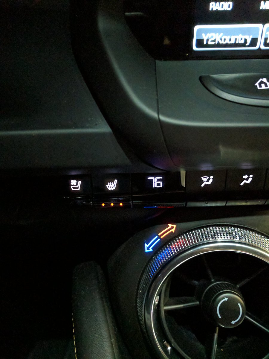 Seat warmers locked and loaded. #winter #camaro