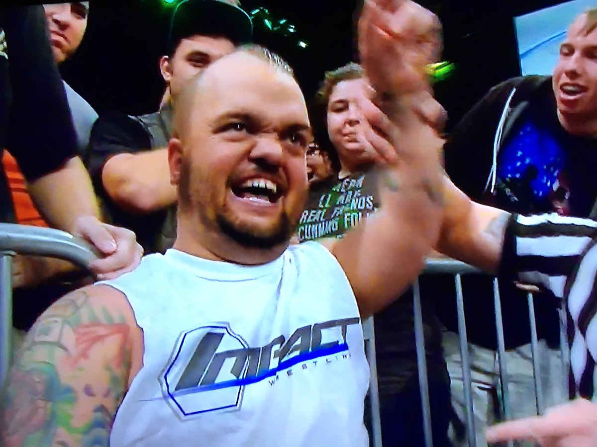 TWO_Sweeet's tweet image. In a very quick matchup #Swoggle gets the pin on @RockstarSpud leading him to quit! #IMPACTonPOP