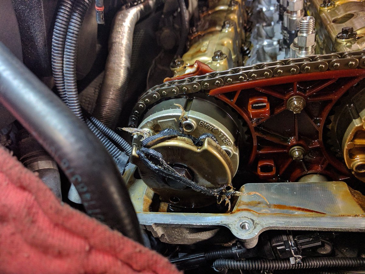 Its a bad sign when your BMW sucks the serpentine belt into the timing chain!