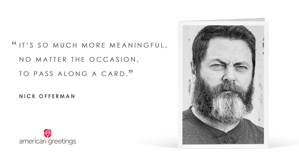 amgreetings's tweet photo. It was an amazing day with @Nick_Offerman at #CES2017 to launch a #DeviceLikeNoOther! https://t.co/CDTWwFseL5