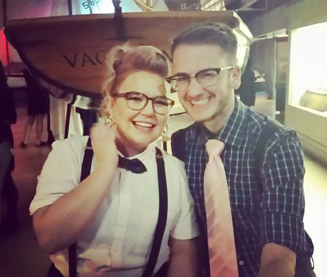 Me and my husband being cute fucking fucks #queerwedding #queer