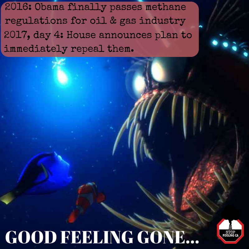 StopFoolingCa's tweet photo. In 2016 Obama created needed #methane regs for Nat Gas industry. On chopping block in 2017 #goodfeelinggone https://t.co/6cZSzhpVFP https://t.co/1GesyNlK8Z