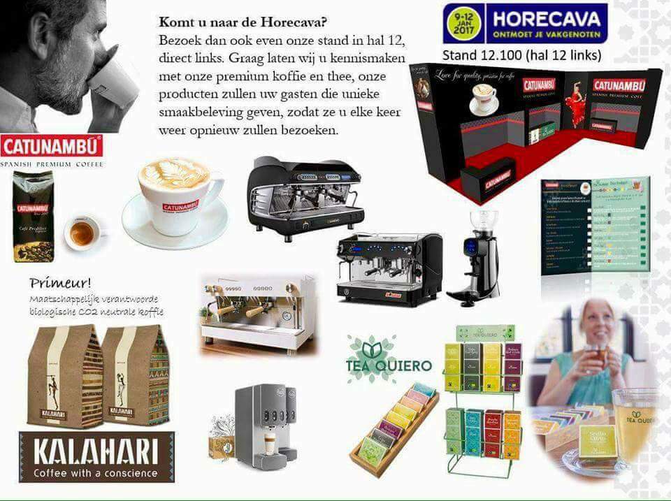 #horecava #catunambu #teaquiero #kalahari #koffie #coffee #amsterdam #thee #tea