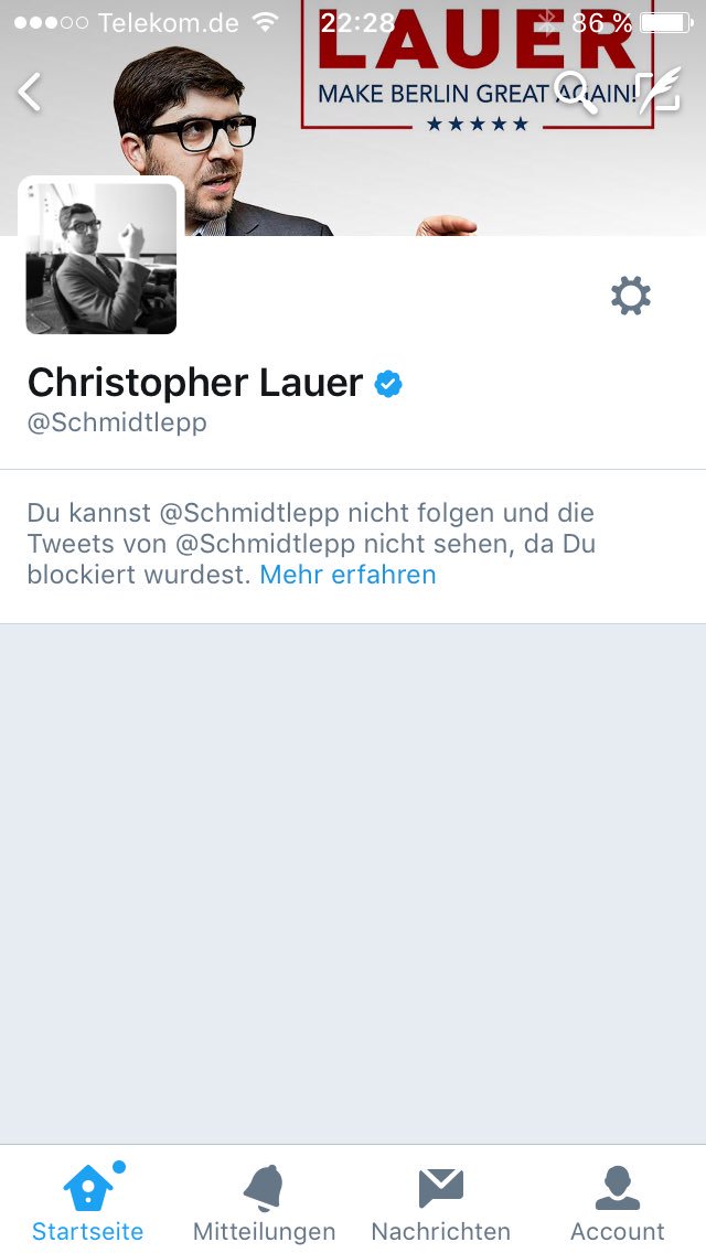 OxxFroxx's tweet photo. Werde ich denunziert, wenn ich stolz drauf bin? Solche "Ich"-Menschen wie ihn braucht keiner!#ProudToBeBlockedByLauer #Laueropfer https://t.co/hqhI0mZfn3
