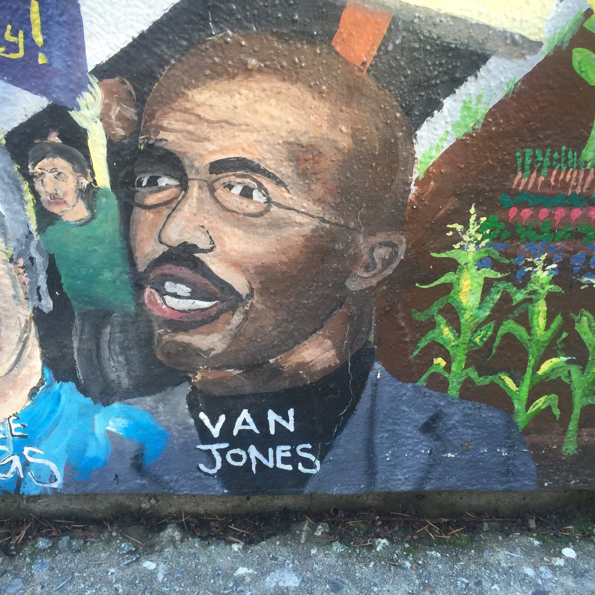 VRSantaCruz's tweet photo. @VanJones68 did you know your likeness is on the wall at Kresge college at UC Santa Cruz? https://t.co/d6HeKIxIPe