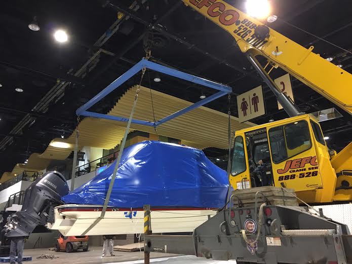 Gage__Marine's tweet photo. @chriscraftboats has officially moved-in and setup at the @ChiBoatShow. #GageMarine https://t.co/9Hm9pTif6B