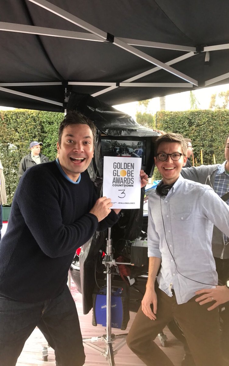 FallonTonight's tweet photo. Just 3 more days until @jimmyfallon hosts the @goldenglobes! Tune in this Sunday at 7pm ET on @NBC!! #FallonGlobes https://t.co/ORQM9JUzNN
