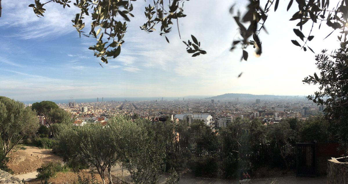 karimpwbc's tweet photo. Barcelona from mountain https://t.co/mhbk6bioEJ