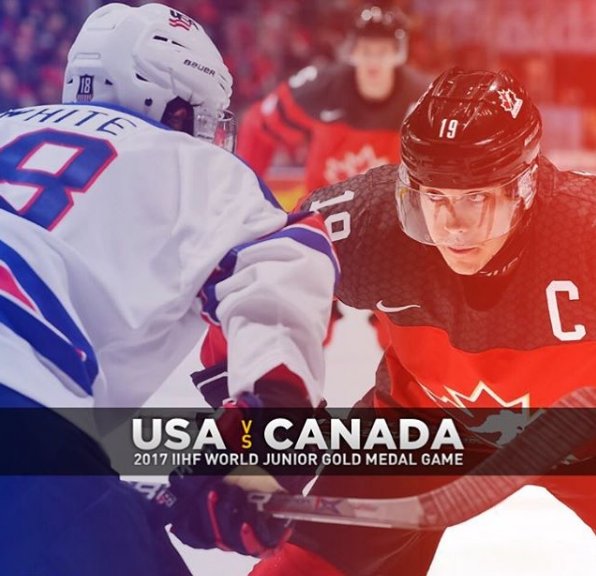 So we heard there's some big game on tonight or something? Must be some league we haven't heard of...  #worldjuniors