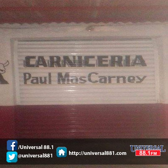 universal881fm's tweet photo. #FelizJueves #HumorUniversal
¡Todos a comprar carne en ese local!
#ElClubDeLosBeatles
https://t.co/TM82uiUq6K https://t.co/2aiyzE3kRC