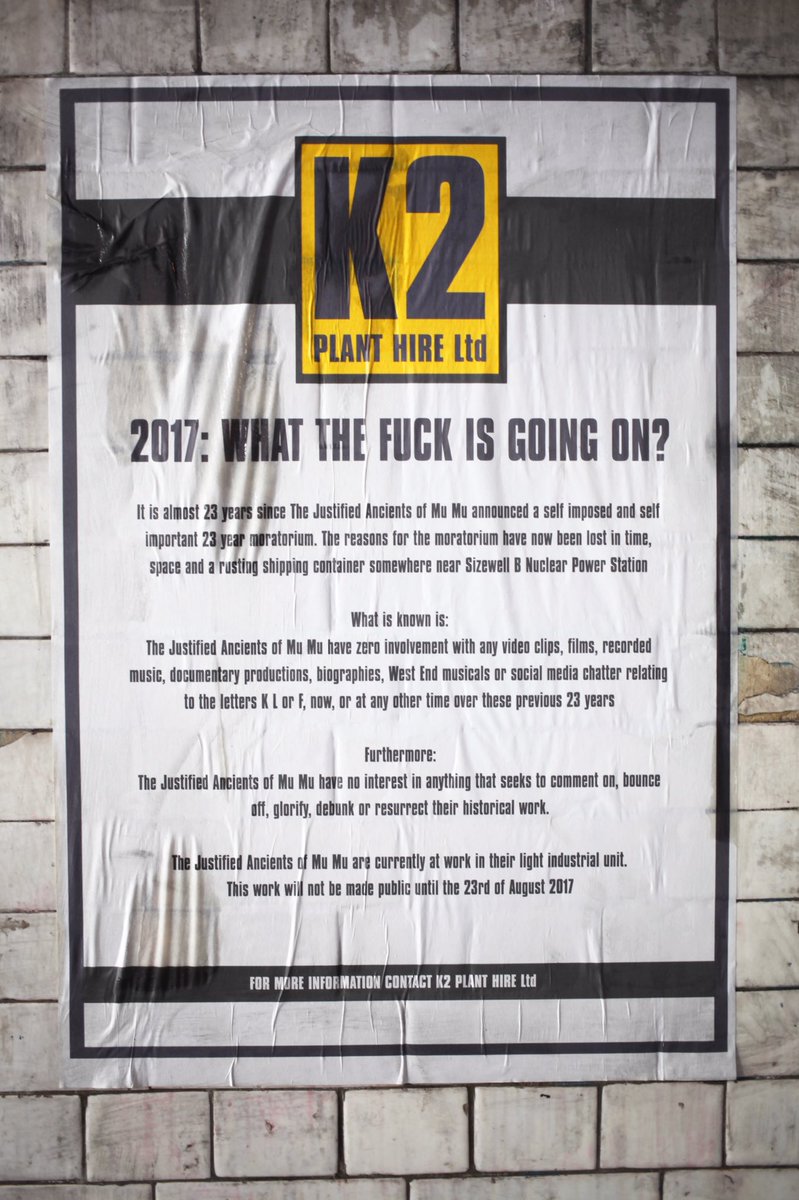 '2017: What The Fuck Is Going On?' The KLF are back, and the world just got a little brighter. clashmusic.com/news/the-klf-t…