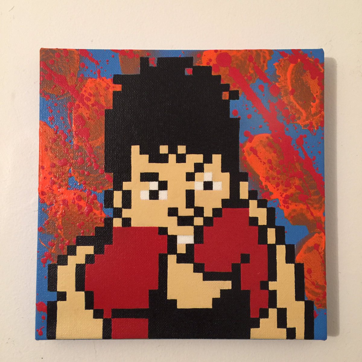 Nbeefourtay's tweet photo. Lil Mac #lilmac #punchout #nintendo #8bitart #nb40 #8bitart #canvas @NintendoAmerica https://t.co/UVTT00Y71J