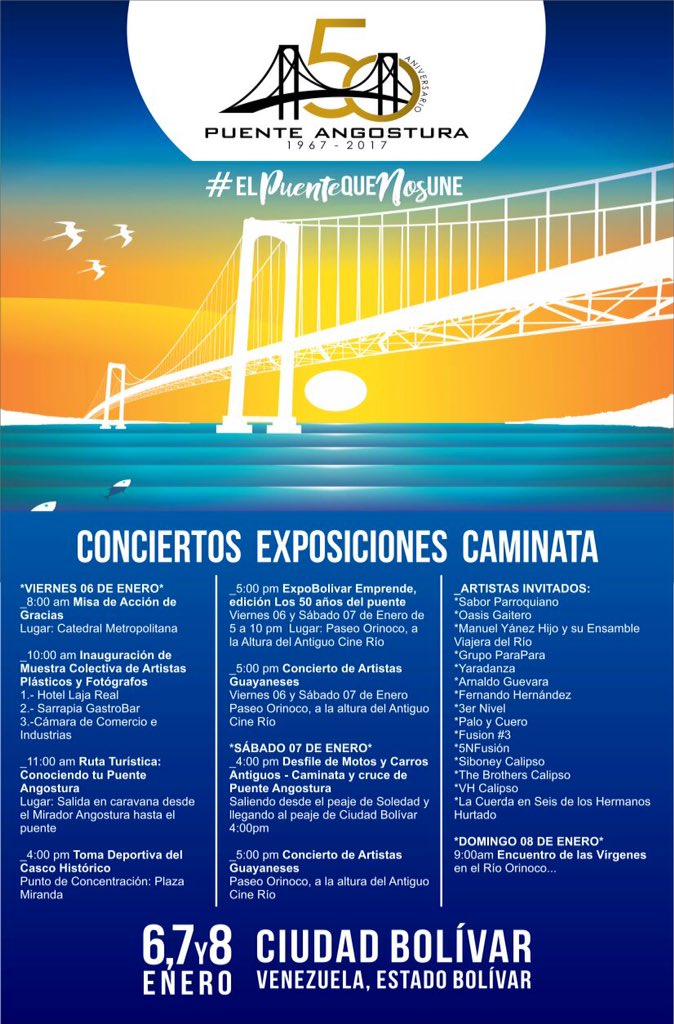 Wen_CR's tweet photo. #PuenteAngostura #ElPuenteQueNosUne #50Años https://t.co/BvPqHjGwnD