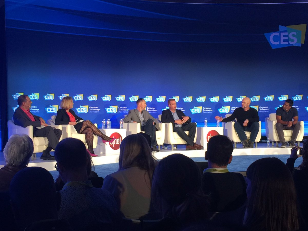 DebbieSchaeffer's tweet photo. #CNETNBT #Smarthome for Everyone Panel #CES2017 #Tech Goal Make #LifeBetter. How do we unlock it? One step at a time. Voice keeps it simple. https://t.co/dhbuIqvO3W