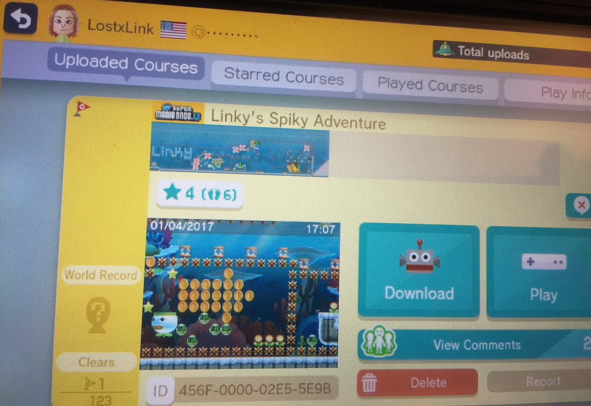 lostxlink's tweet photo. Only one person beat it ✊🏽 try it out!
Linky's Spiky Adventure
ID:456F-0000-02E5-5E9B
#mariomaker #supermariomaker #mariomade #nintendo https://t.co/zVkhr5DBlp