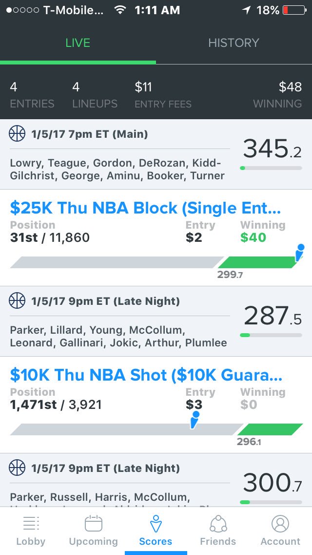 realadrian86's tweet photo. 👀👀💵💵 #DraftKings #FanDuel https://t.co/lTnhNO11BY