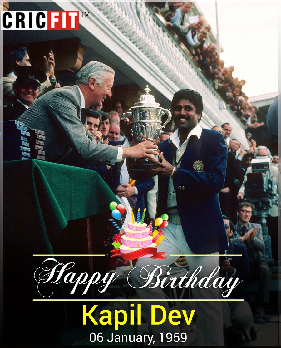 Cricfit Wishes one of the greatest all-rounders the game Kapil Dev a Very Happy Birthday! 