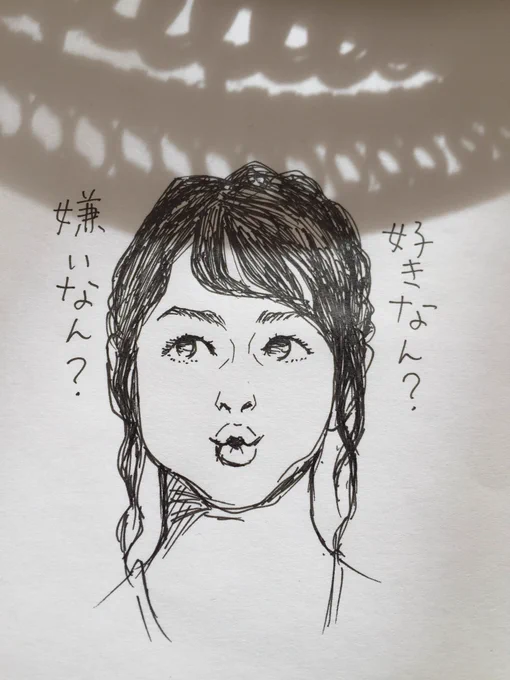 落書きしつつ、絵を描くモードにスイッチオン!オン!、、入らないなぁ、おかしいなぁ、、#イラスト基地 #絵描きさんと繋がりたい #早見あかり #創味のシャンタン 