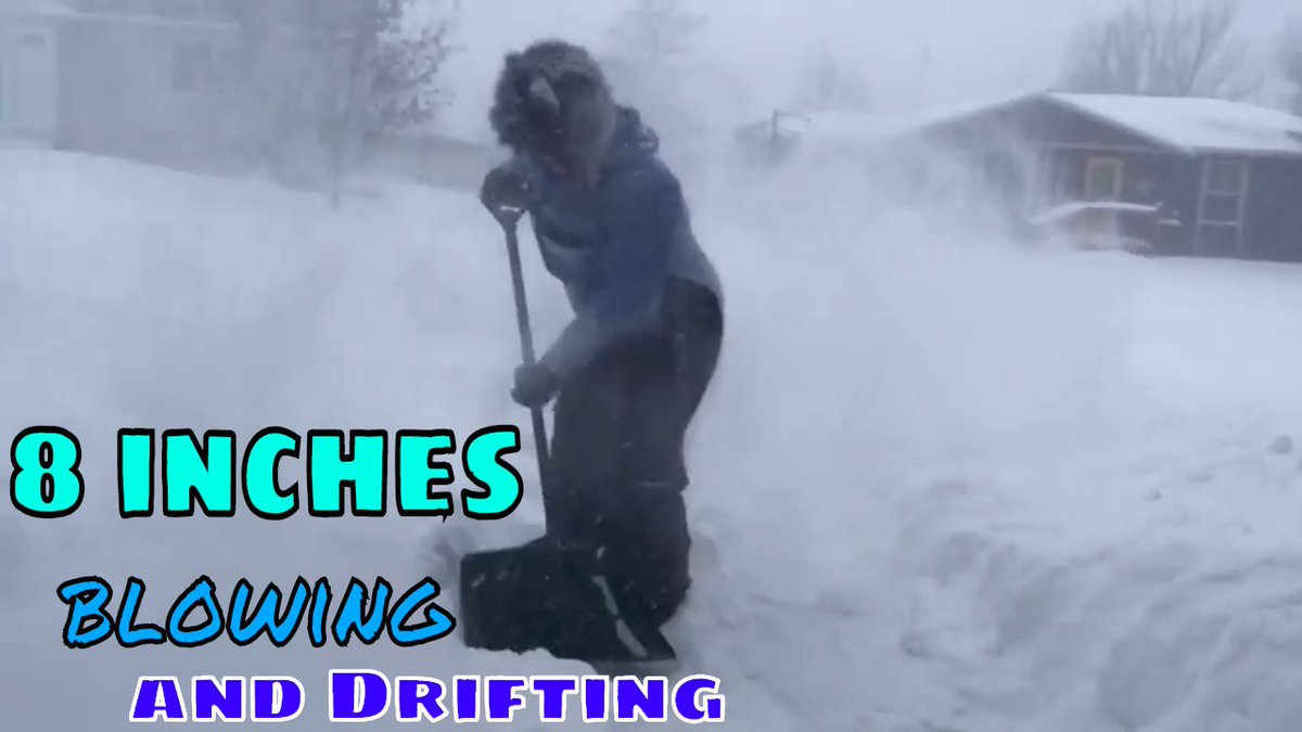 TheSmartypants5's tweet photo. ❄We are hit with blizzard-like conditions with 8 inches of blowing drifting #snow!❄ https://t.co/oU5GFFDWjw #youtube #dailyvlog https://t.co/bkeW7eBuX5