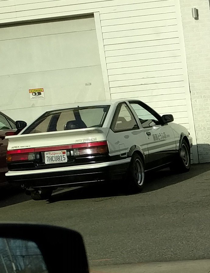 shutupgrant's tweet photo. @JefferyCampbell saw a perfect initial d ae86 replicar today that made me have a flashback to our college days https://t.co/ATV0xDDTlw