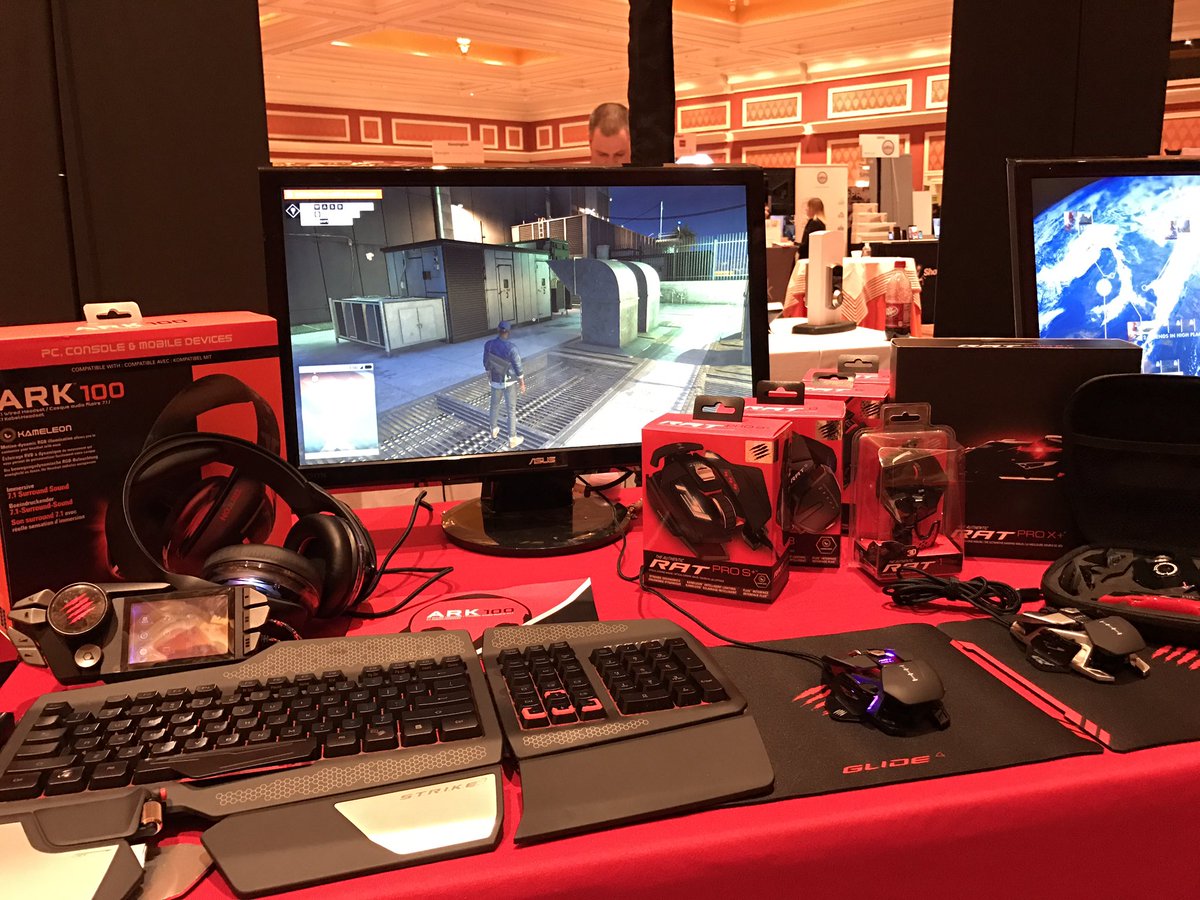 MadCatz's tweet photo. Meet the all-new #MadCatz family at#ShowStoppersCES with the #Strike7 keyboard, #RAT #ProSplus, #ProXplus, & #TRITTON #ARK100PC https://t.co/l0atWOfkkk