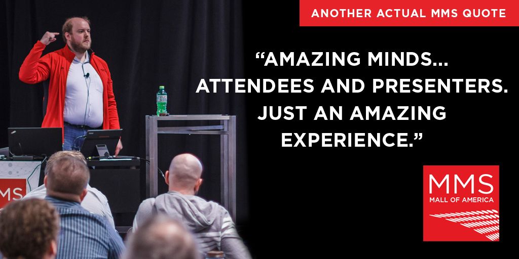 mmsmoa's tweet photo. "Amazing minds...attendees and presenters. Just an amazing experience." #MMSQuotes #MMSMOA https://t.co/e9oDdva280 https://t.co/KyyrjPA9Ph