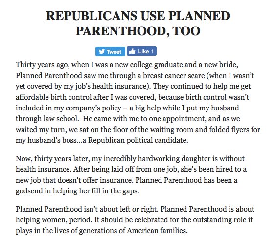 PPSavedMe's tweet photo. "Thirty years ago, Planned Parenthood saw me through a breast cancer scare." #StandWithPP https://t.co/RLU6PSmVTT https://t.co/xJJVrtvFIF