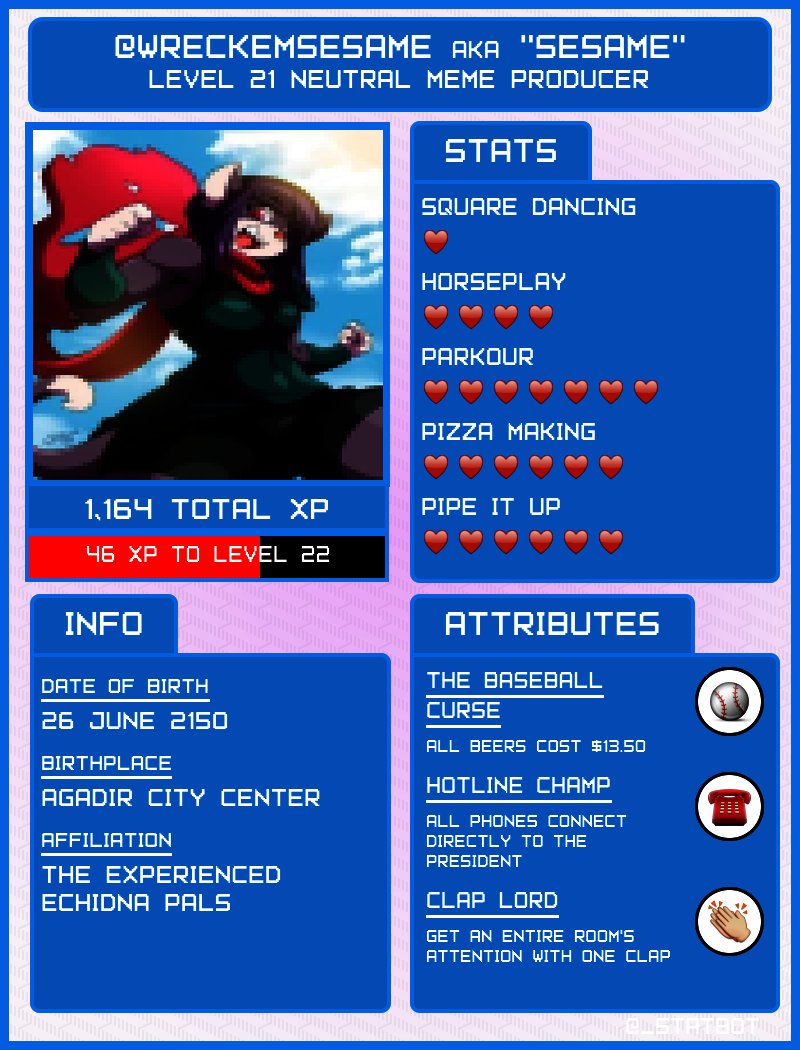 WreckEmSesame's tweet image. "Hmm. This fits me pretty well."

"No idea what the hell business I have calling the President but I can dig it."