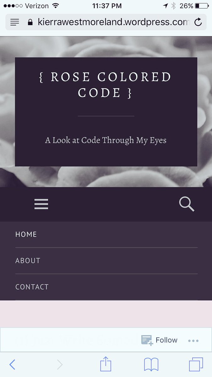 _Ki_West's tweet photo. Day 1 of #100DaysOfCode I finished setting up my programming blog to share my journey https://t.co/0EG7NDoJki
