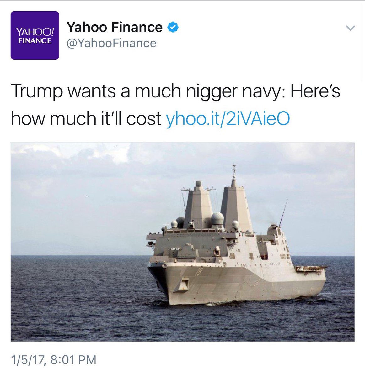 Yahoo tweeted 