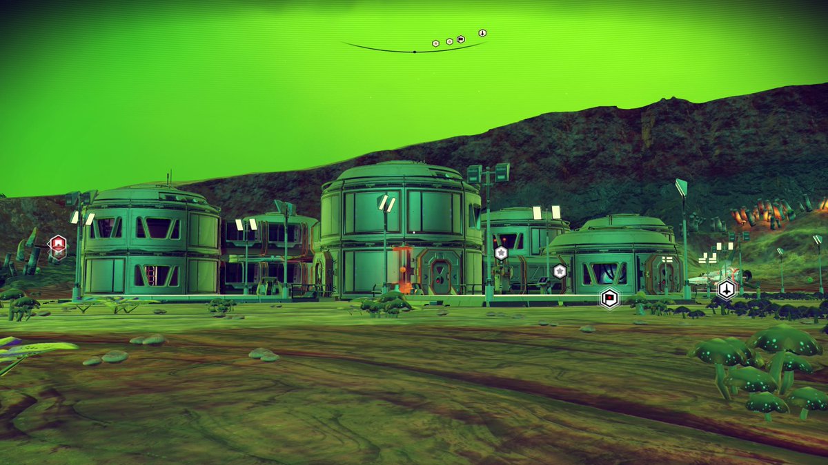 muirsworld's tweet photo. No bad for first attempt #Nomanssky #Foundationupdate Home Base #PS4share https://t.co/B5Zq5I5AHU