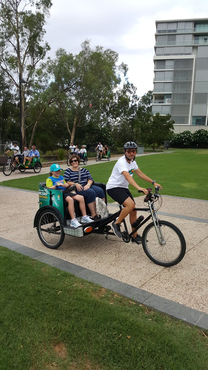 markwr74's tweet photo. #suncorpadvantage love the pedicab rides @brisbaneinternational 2017 https://t.co/zLQjFUJ8Xm