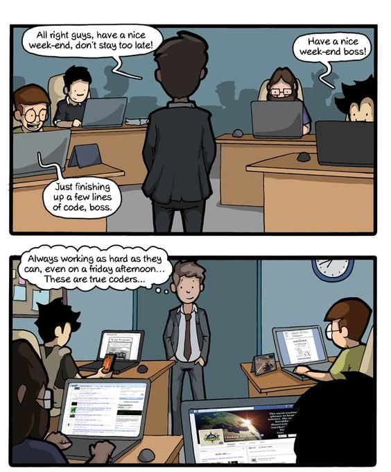 HOSTBREAK's tweet image. Software house on Friday!
#poorprogrammers #programmersbelike #weekendishere