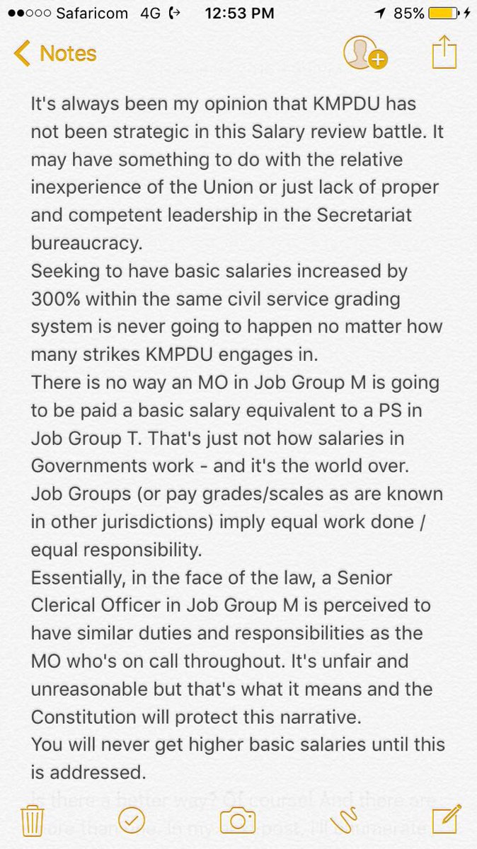 georgiendirangu's tweet photo. Doctors' salaries in Kenya. Understanding and reviewing, from @makodingo's perspective. Two sides of this coin. @kmpdu #offernotCBA https://t.co/osAOyCGlcS