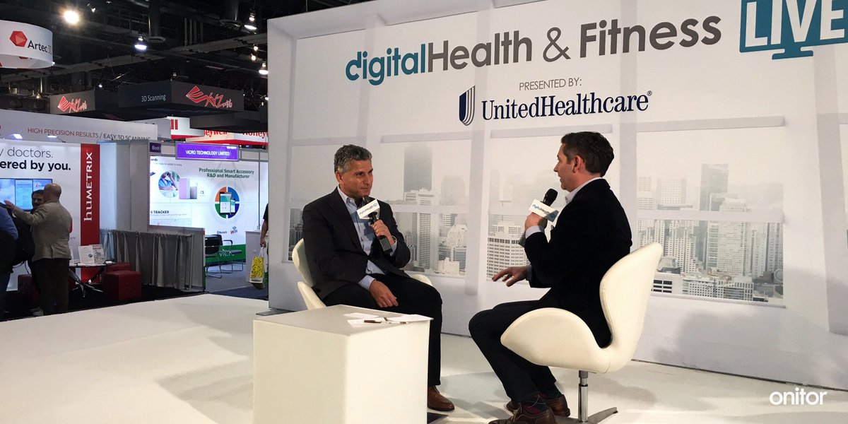 OnitorHealth's tweet photo. Day 1 @ #CES2017, Amit Ben-Haim discusses the relevance of health data to target user needs at Digital Health and Fitness Studio Live https://t.co/tQDa26kbiZ