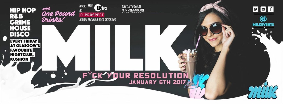 djprospect's tweet photo. First @MilkFridays of '17 tonight // ill be hosting Main Room all night long 🙌 https://t.co/P98dxw6fVW